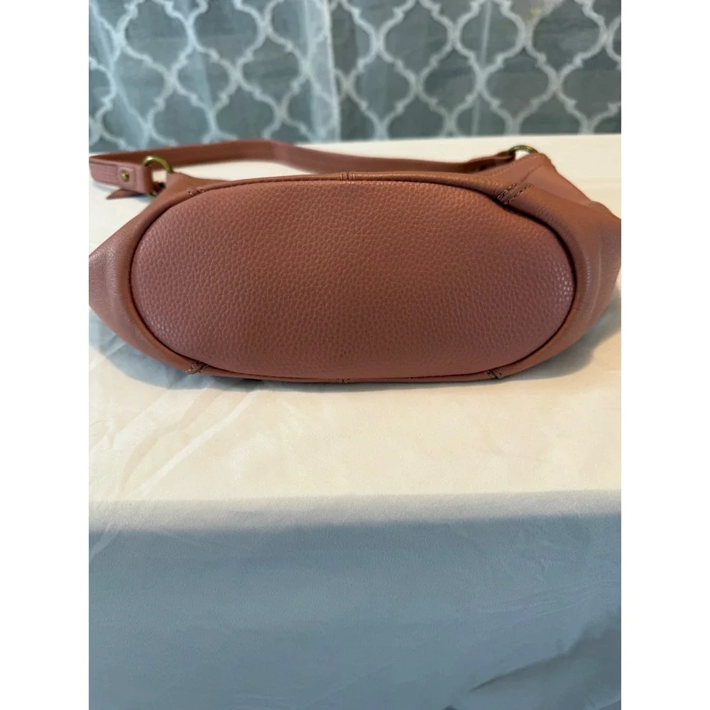 The Sak Sequoia Hobo Bag Dusty Rose Pink Pebbled Leather Shoulder Bag Purse